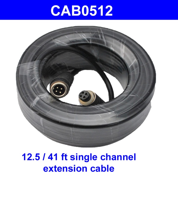 12.5m 4 pin reversing camera extension cable